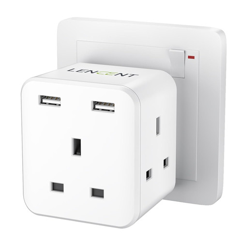 Multi plug extension with - plug,