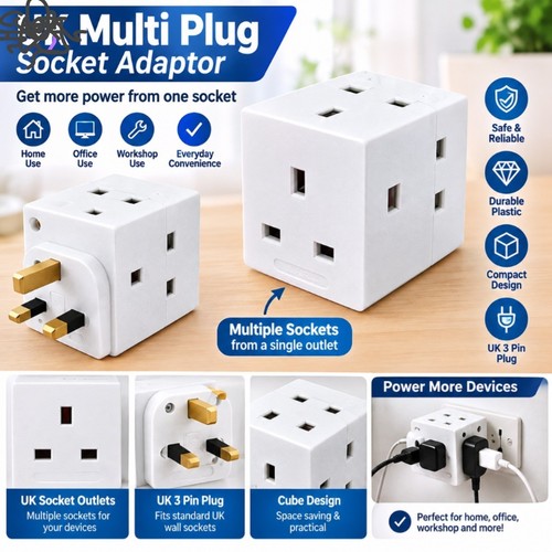 Multi plug socket adaptor - plug,