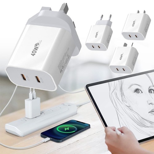 Usb wall charger 40w fast - charger,