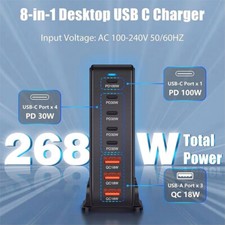 268W Wall Charger Power Strip