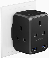 JSVER Plug Adapter USB with 4