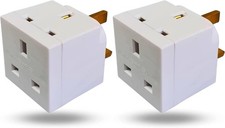 2 Way Double Plug Adaptor -
