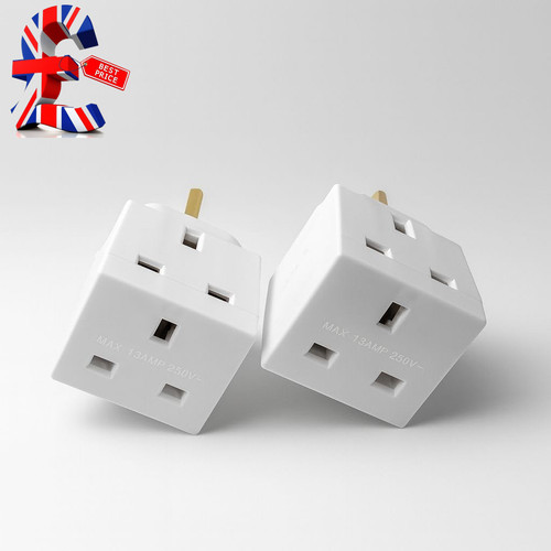 Way pin power plug adaptor - way, 3