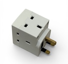 UK 3 Way Plug Adapter Type G