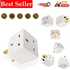 2 Way 3 Pin Power Plug Adaptor