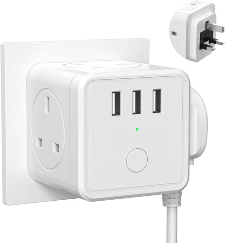 Way plug adapter in 1 - uk, 6-in-1