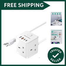 UK to Brazil Plug Adapter with