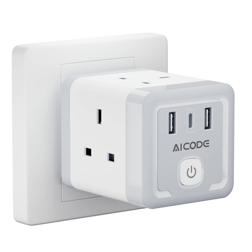 Multi plug adapter with - multi, usb